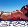 Candice Huffine à la plage, photo postée sur Instagram 