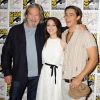Jeff Bridges, Odeya Rush et Brenton Thwaites au Comic-Con de San Diego, le 26 juillet 2014.