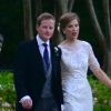 Guy Pelly et sa femme Elizabeth Wilson le jour de leur mariage, le 3 mai 2014, à Memphis, en présence des princes William et Harry.