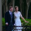 Guy Pelly et sa femme Elizabeth Wilson le jour de leur mariage, le 3 mai 2014, à Memphis, en présence des princes William et Harry.