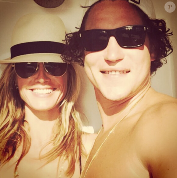 Heidi Klum et Vito Schnabel officialisent leur idylle par un selfie, juillet 2014