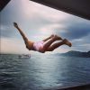 Heidi Klum a pris son amoureux en photo lors de leurs vacances. Photo postée sur Instagram