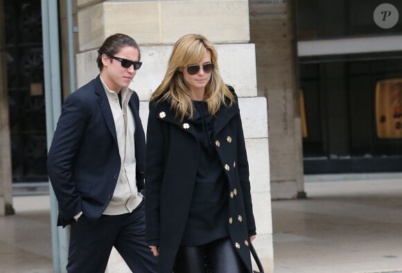 Heidi Klum et Vito Schnabel à Paris le 17 mars 2014
