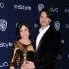 Lana Parrilla et son compagnon Fred Di Blasio à Los Angeles, le 12 janvier 2014.