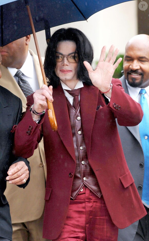Michael Jackson à Santa Maria en Californie, le 27 avril 2005.