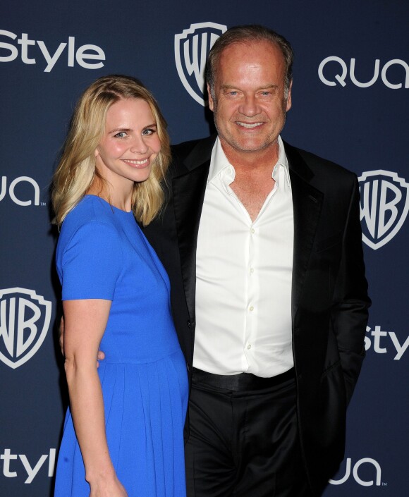 Kelsey Grammer et son épouse Kayte lors de la soirée InStyle and Warner Bros. Golden Globes à Los Angeles, le 12 janvier 2014