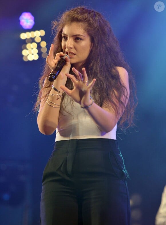 Lorde lors du festival de musique "Big Weekend" à Glasgow. Les 24 et 25 mai 2014.