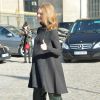 Natalia Vodianova (enceinte) - Arrivées des people au défilé de mode, collection prêt-à-porter automne-hiver 2014-2015, "Louis Vuitton" à Paris. Le 5 mars 2014