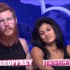 Geoffrey et Jessica dans la quotidienne de Secret Story 8, le vendredi 8 aout 2014, sur TF1
