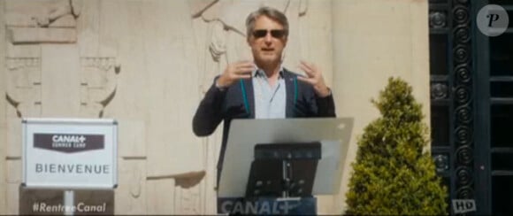 Antoine de Caunes dans le court métrage de présentation de la rentrée de Canal+.