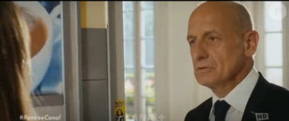 Jean-Michel Aphatie dans le court métrage de présentation de la rentrée de Canal+.