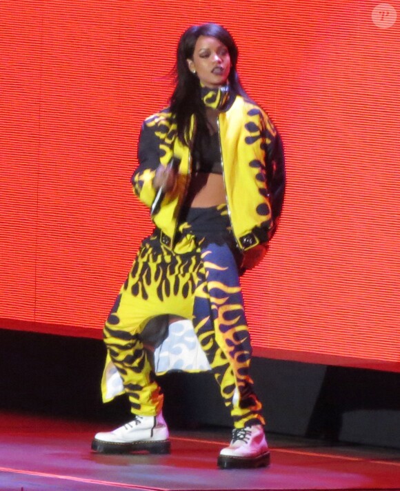 Rihanna en concert au Rose Bowl à Pasadena, le 7 août 2014.