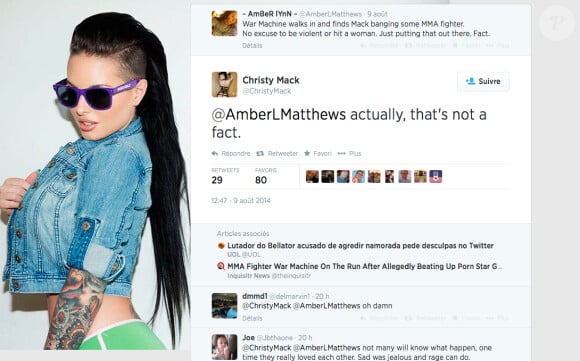 Amber Matthews a sa théorie sur les événements qui ont conduit War Machine à tabasser Christy Mack dans la nuit du 7 au 8 août 2014...