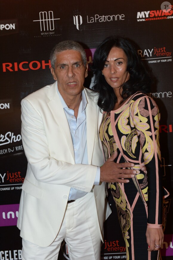 Samy Naceri et sa femme Audrey - Aftershow festival du rire au golf palmeraie à Marrakech au Maroc le 9 juin 2013.