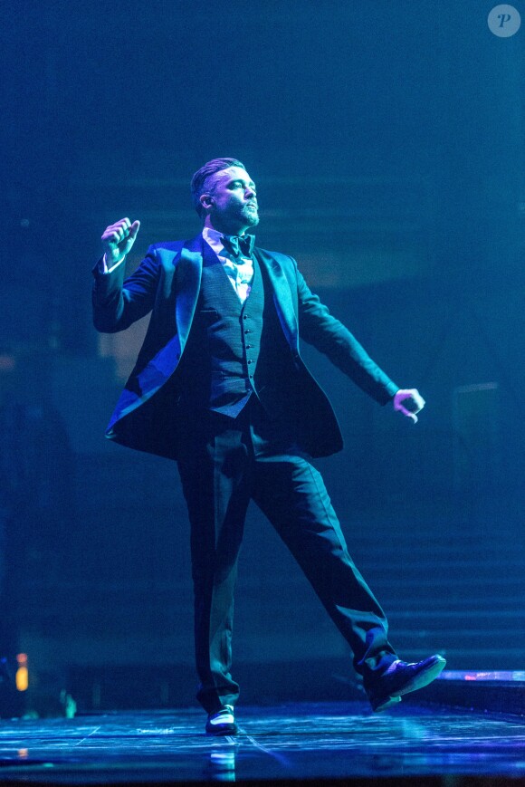 Justin Timberlake en concert à la Sheffield Motorpoint Arena. Sheffield, le 30 mars 2014.