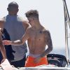 Exclusif -Le chanteur Justin Bieber pendant ses vacances à Ibiza, le 3 août 2014.