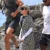 La chanteuse Madonna et sa fille Lourdes Leon passent des vacances à Ibiza. Le 19 août 2014.