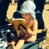 Drew Barrymore a publié une adorable photo de sa fille Olive à la plage, le 20 août 2014.