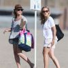 Exclusif - Sarah Michelle Gellar passe la journée à la plage avec sa fille Charlotte à Santa Monica, le 20 août 2014