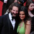  Frederic Beigbeder et sa femme Lara &nbsp;  lors de la mont&eacute;e des marches du film Saint Laurent et l'hommage au cin&eacute;ma d'animation, durant le Festival de Cannes le 17 mai 2014  