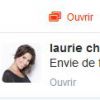 Capture d'écran du compte Twitter de Laurie Cholewa, avec un message très surprenant, le 25 août 2014.