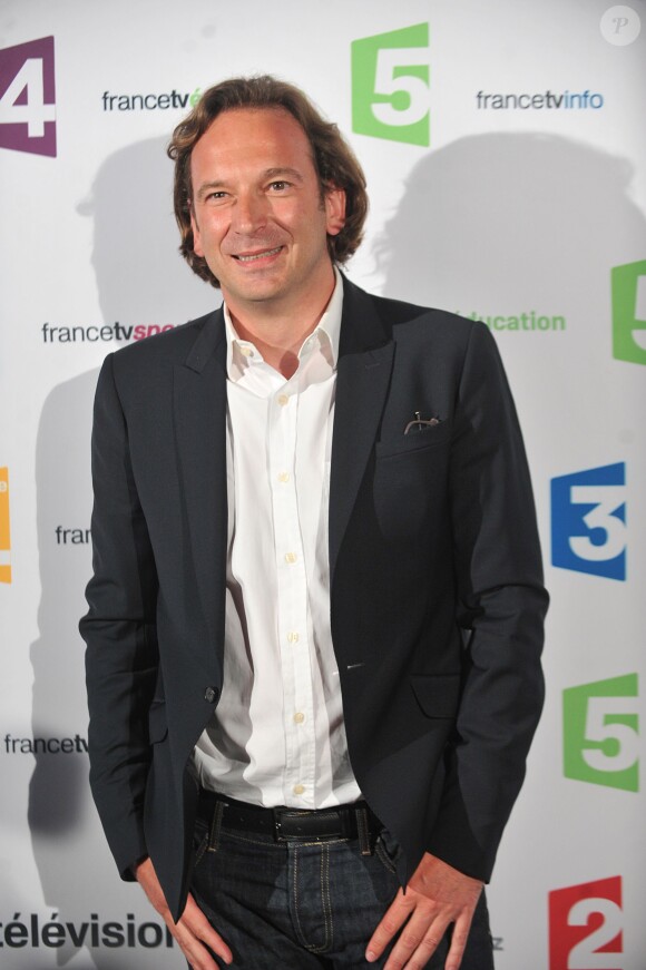 François Busnel - Conférence de presse de rentrée de France Télévisions au Palais de Tokyo à Paris, le 26 août 2014.