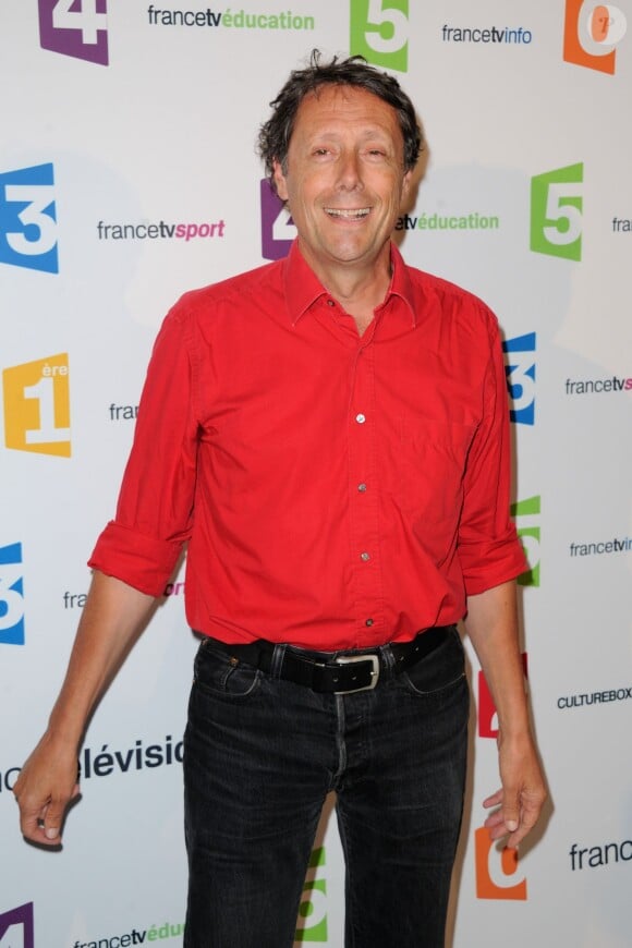 Antoine de Maximy - Conférence de presse de rentrée de France Télévisions au Palais de Tokyo à Paris, le 26 août 2014.