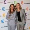 Françoise Joly et Guilaine Chenu - Conférence de presse de rentrée de France Télévisions au Palais de Tokyo à Paris, le 26 août 2014.