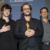 Félix Moati et Thomas Lilti (Valois d'or pour "Hippocrate") - Remise des prix lors de la 7e édition du Festival du film francophone d'Angoulême, le 26 août 2014.