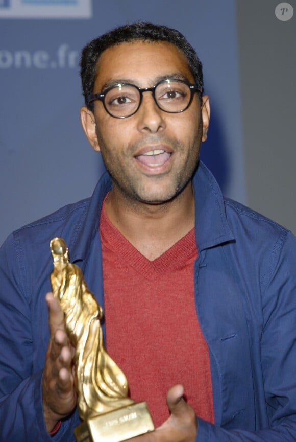 Lyes Salem (Valois du meilleur acteur pour son interprétation dans "L'Oranais" de Lyes Salem) - Remise des prix lors de la 7e édition du Festival du film francophone d'Angoulême, le 26 août 2014.