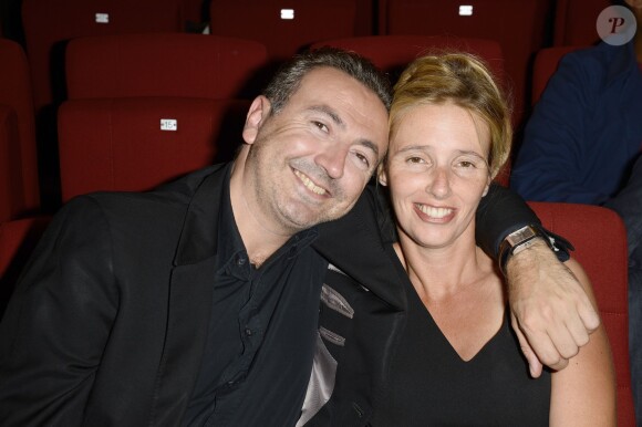 Gérald Dahan et son amie Claire - Remise des prix lors de la 7e édition du Festival du film francophone d'Angoulême, le 26 août 2014.