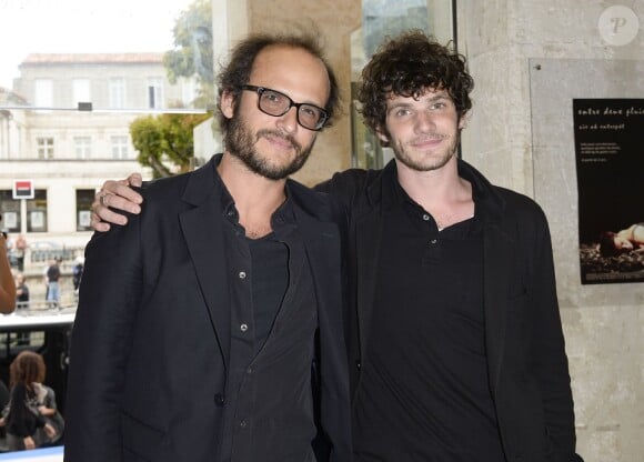 Thomas Lilti (Valois d'or pour "Hippocrate") et Félix Moati - Remise des prix lors de la 7e édition du Festival du film francophone d'Angoulême, le 26 août 2014.