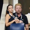Boris Becker et son épouse Lilly kerssenberg lors de la victoire de Maria Sharapova sur Maria Kirlenko au premier tour de l'US Open à l'USTA Billie Jean King National Tennis Center de New York le 26 août 2014