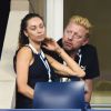 Boris Becker et son épouse Lilly kerssenberg lors de la victoire de Maria Sharapova sur Maria Kirlenko au premier tour de l'US Open à l'USTA Billie Jean King National Tennis Center de New York le 26 août 2014