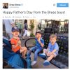 La Fête des Pères 2014 de Drew Brees. Drew Brees, quarterback star des Saints de La Nouvelle-Orléans en NFL, et sa femme Brittany ont accueilli le 25 août 2014 leur quatrième enfant, une petite fille.