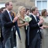 Le prince William et Chelsy Davy, ex du prince Harry, au mariage de Thomas van Straubenzee et Lady Melissa Percy à Northumbria en Angleterre, le 21 juin 2013