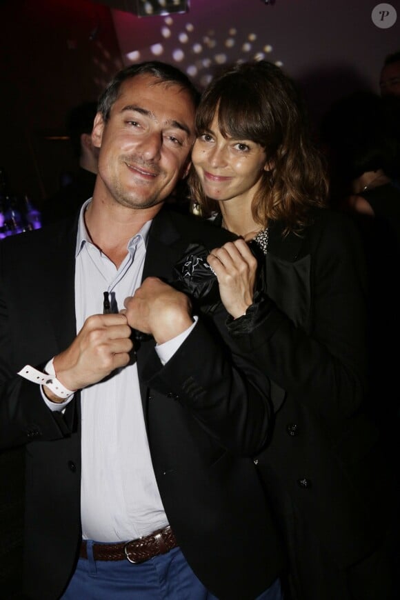 Sebastien Thoen et sa femme Laury à Cannes, le 22 mai 2014. 