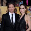 Angelina Jolie et Brad Pitt aux Screen Actors Guild (SAG) Awards le 29 janvier 2012.