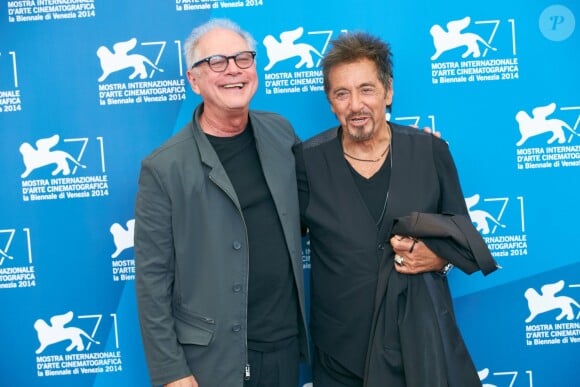 Barry Levinson et Al Palcino - Photocall du film "Manglehorn" lors du 71e festival international du film de Venise, le 30 août 2014.