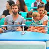 Exclusif - Alessandra Ambrosio passe la journée avec son fiancé Jaime Mazur et leurs enfants Noah et Anja à Disneyland. Anaheim, le 24 août 2014.