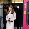 Kate Middleton et le prince William lors de leur arrivée en train à Cambridge, en novembre 2012