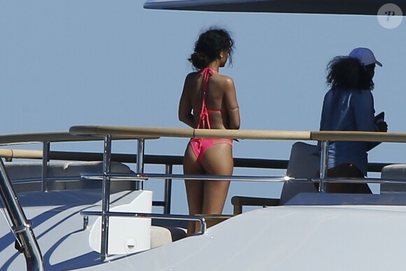 Rihanna, en vacances dans le Sud de la France. Le 2 septembre 2014.