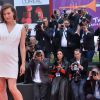 Milla Jovovich (enceinte) lors du 71e festival international du film de Venise, la Mostra, le 3 septembre 2014.