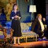 Gérard Depardieu et Fanny Ardant dans la pièce de théâtre "La Musica Deuxième" de Marguerite Duras à Riga en Lettonie le 29 août 2014