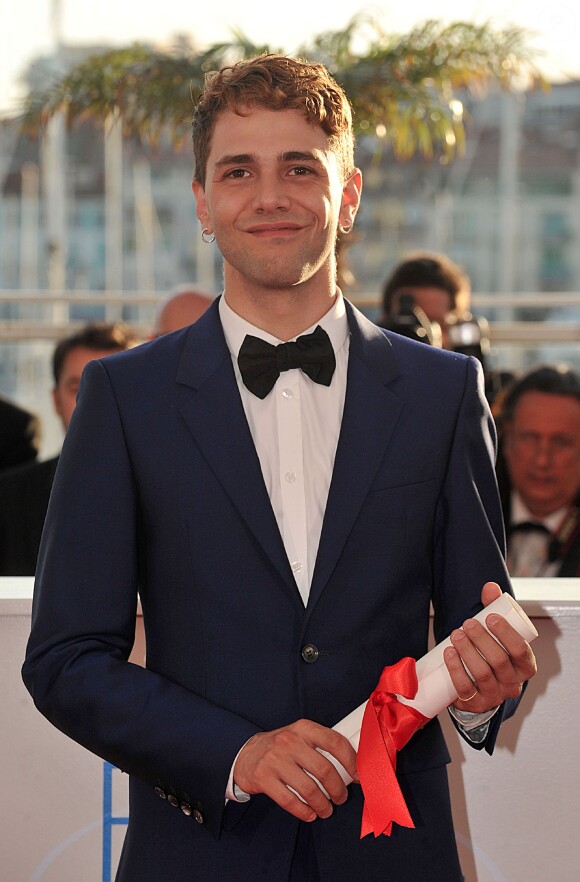 Xavier Dolan (Prix du jury pour "Mommy") - Photocall de la remise des palmes du 67 ème Festival du film de Cannes le 24 mai 2014.