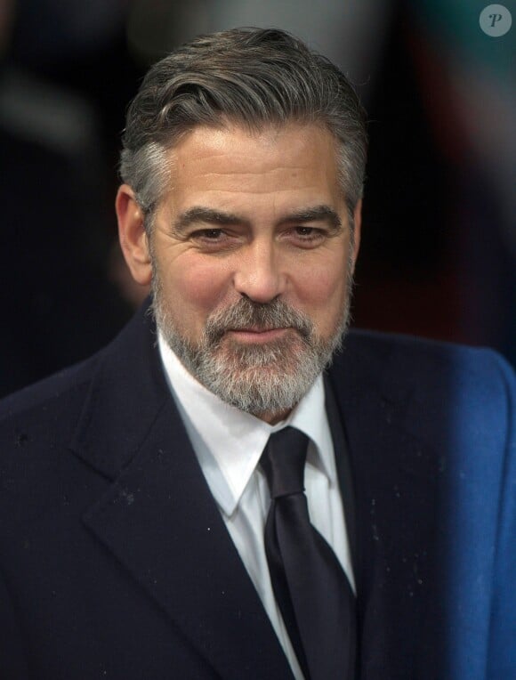 George Clooney à Londres le 10 février 2013.