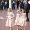 La princesse Catharina-Amalia, la princesse Ariane et la princesse Alexia des Pays-Bas lors de la célébration de la Fête du Roi à Amstelveen, le 26 avril 2014