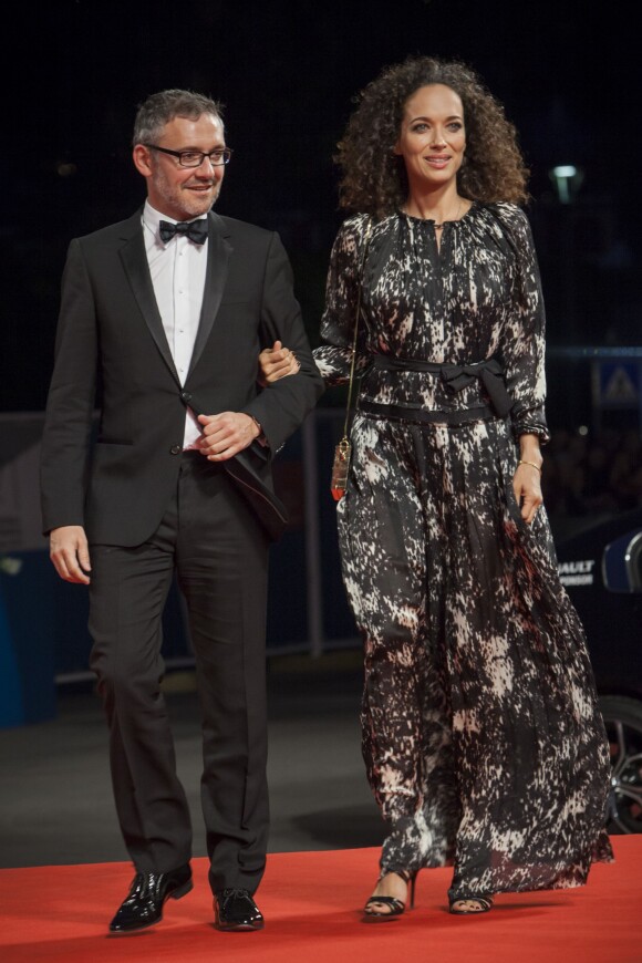 Laurent Vinay, Carmen Chaplin à la présentation du film Pasolini à la 71e Mostra de Venise, le 4 septembre 2014.