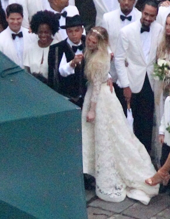 Exclusif - Evan Ross et Ashlee Simpson lors de leur mariage à Greenwich dans le Connecticut, le 30 août 2014. 
