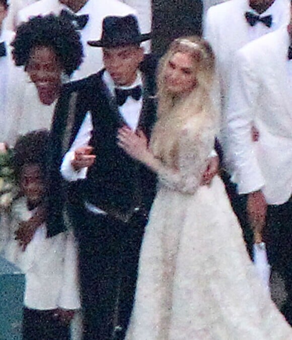 Exclusif - Mariage de Ashlee Simpson et Evan Ross (fils de Diana) dans la maison de Diana Ross à Greenwich dans le Connecticut, le 30 août 2014. 